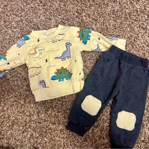 Toddler boy dinosaur outfit